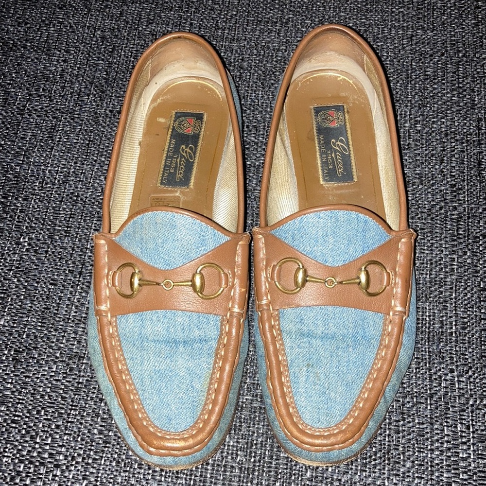 Gucci Denim Loafers 37 1/2